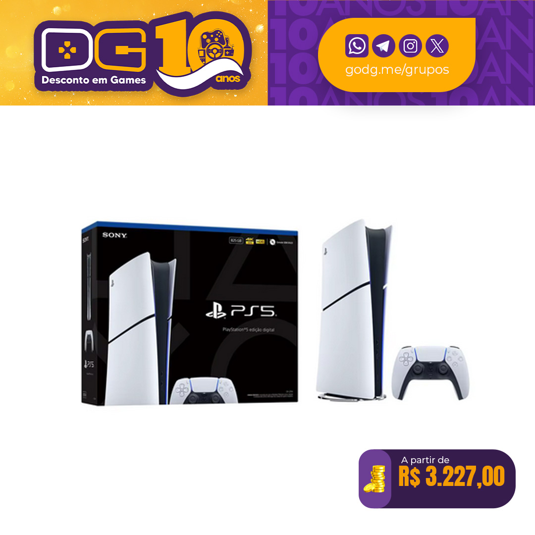 Console PlayStation 5 Slim Edição Digital