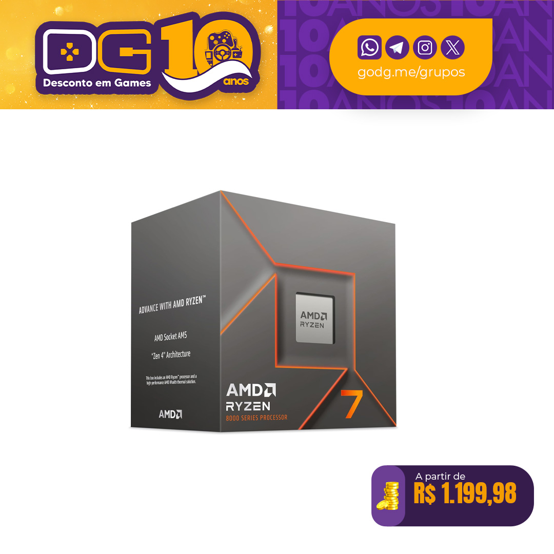 Processador AMD Ryzen 7 8700F AM5