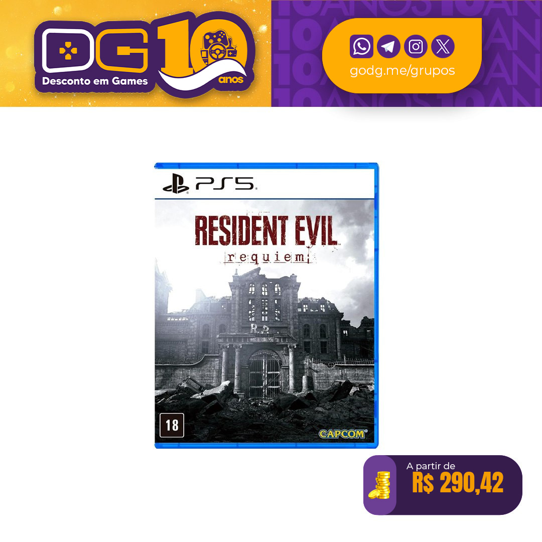 Pré-venda de Resident Evil Requiem - PS5