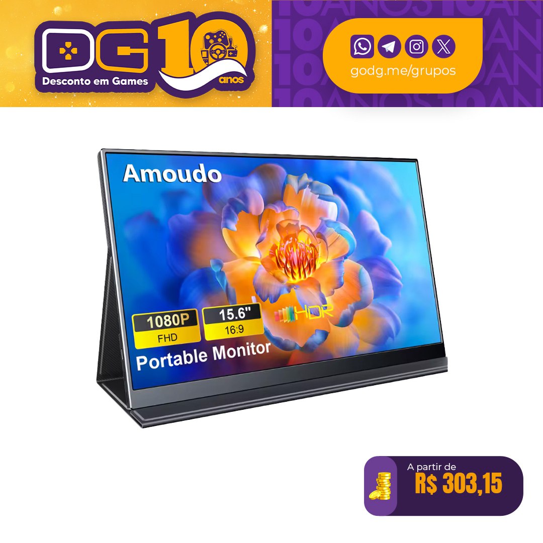 Monitor Portátil Amoudo 15.6