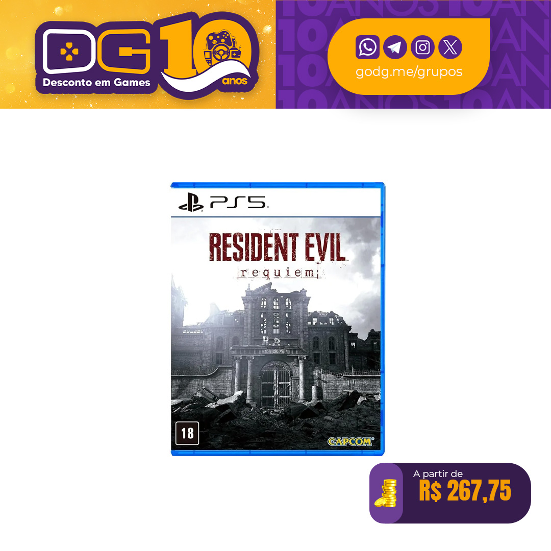 Pré-venda Resident Evil Requiem - PS5