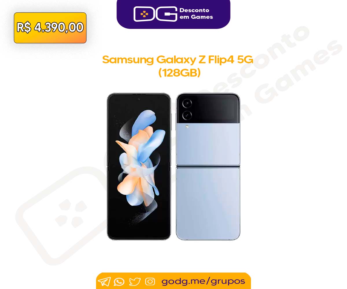 Smartphone Samsung Galaxy Z Flip4 5G (128GB) - Azul
