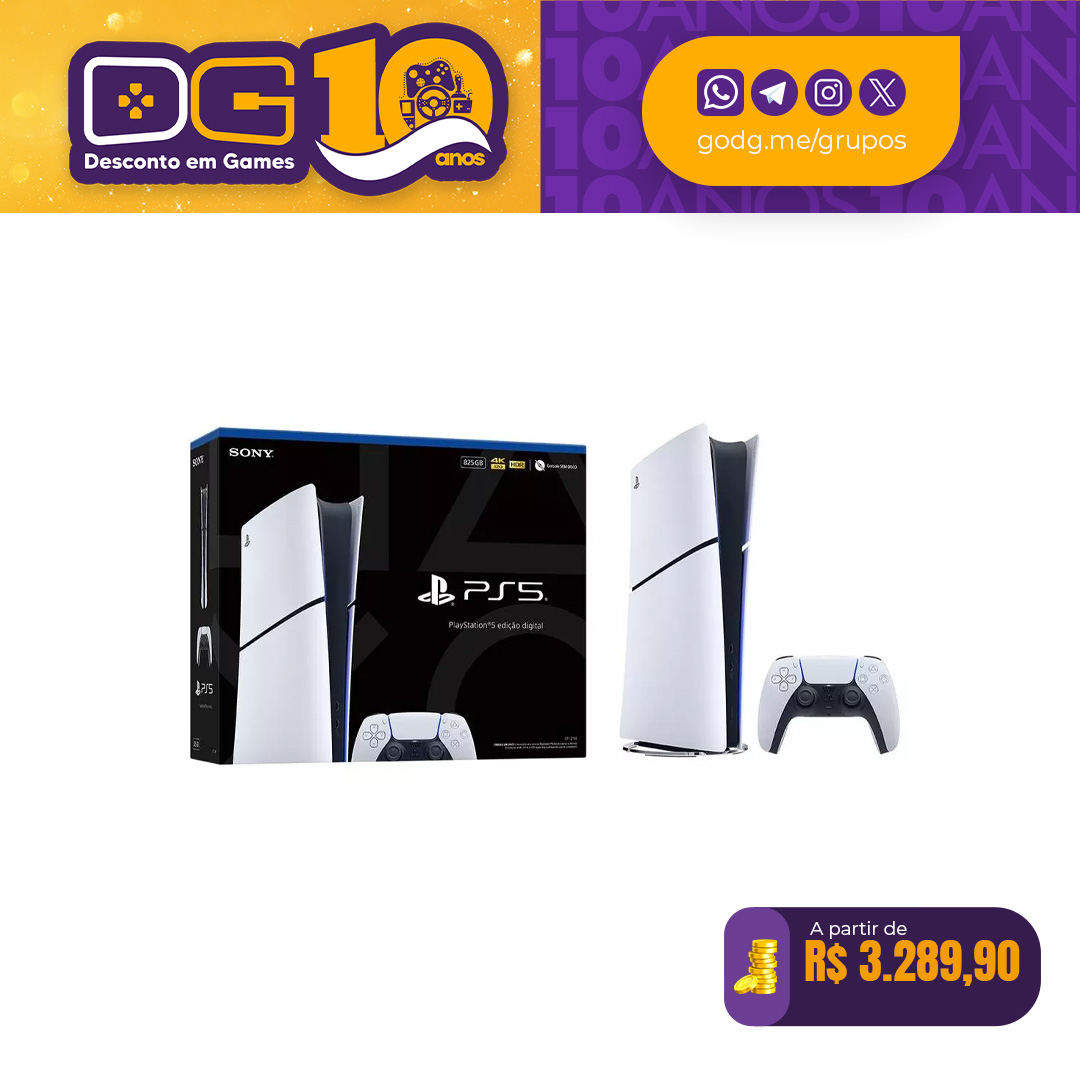 Console PlayStation 5 Slim Edição Digital