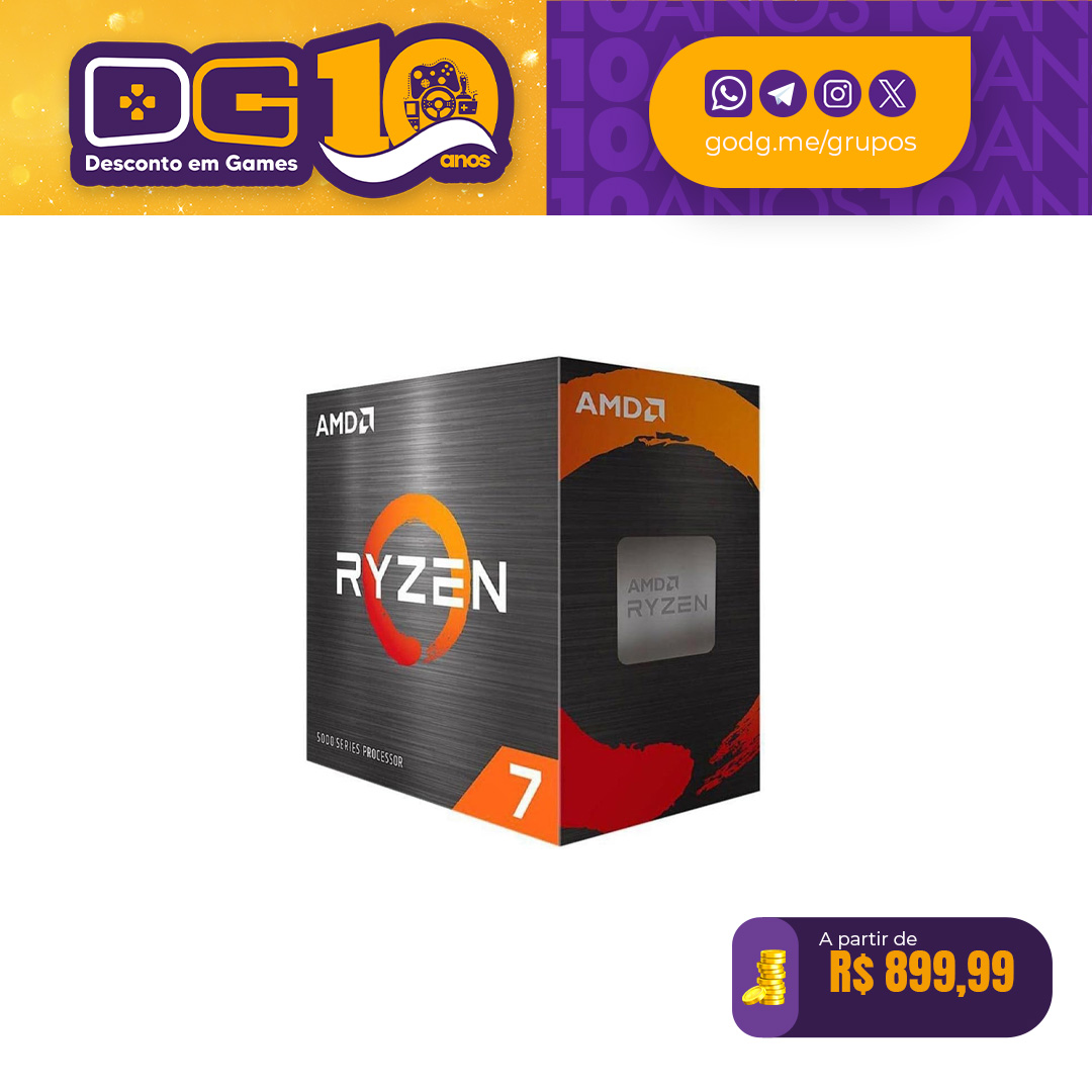 Processador AMD Ryzen 7 5700G - 100-100000263BOX