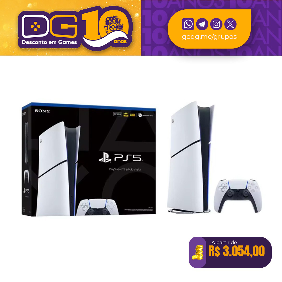 Console PlayStation 5 Slim Edição Digital