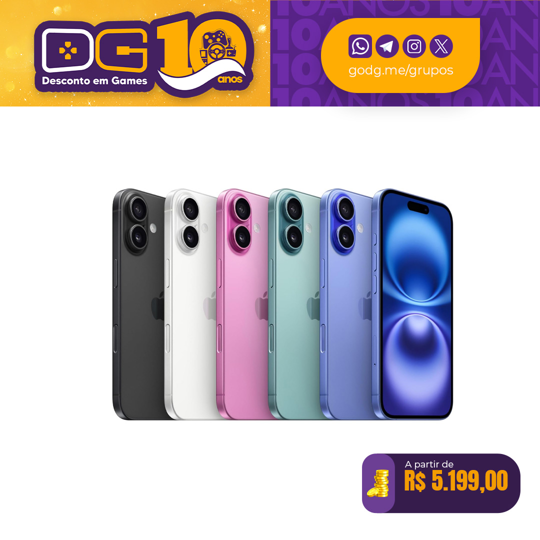  Apple iPhone 16 (256GB) - Ultramarino