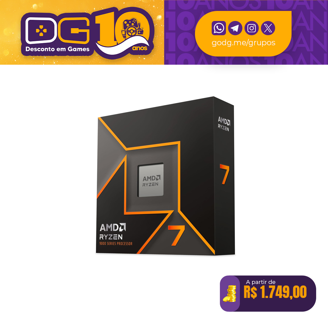 Processador AMD Ryzen 7 9700X - AM5