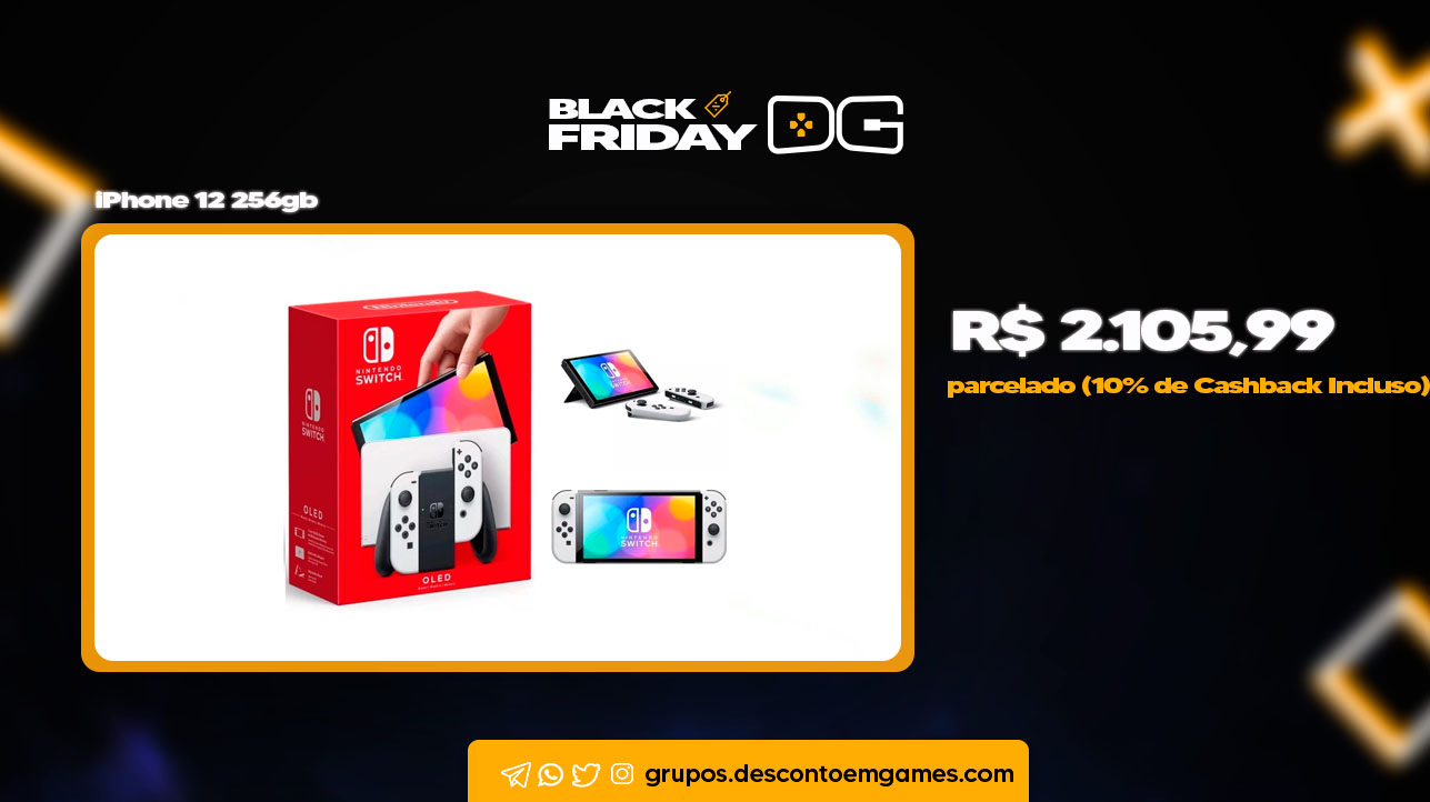 Console Nintendo Switch Oled Desconto em Games