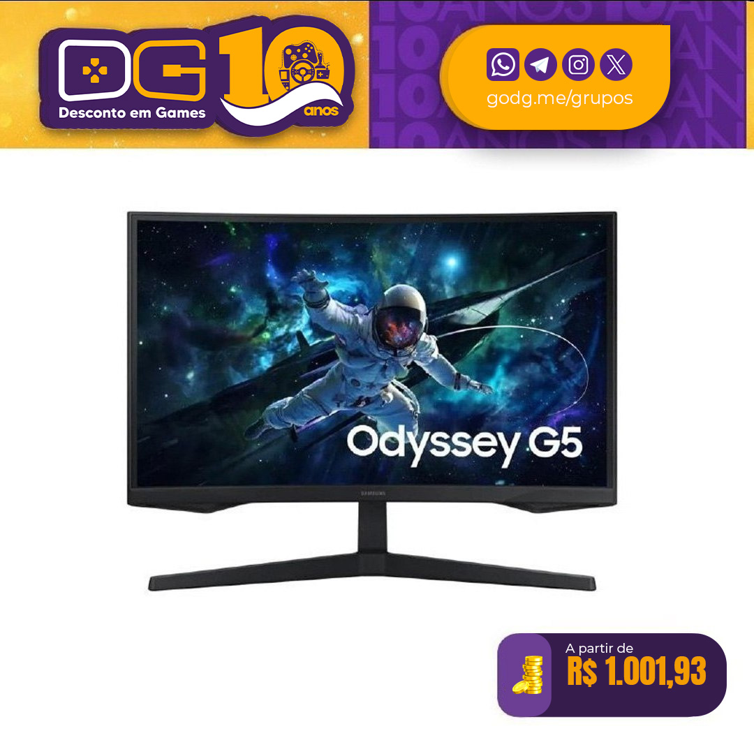 Monitor Gamer Samsung Odyssey G5 27