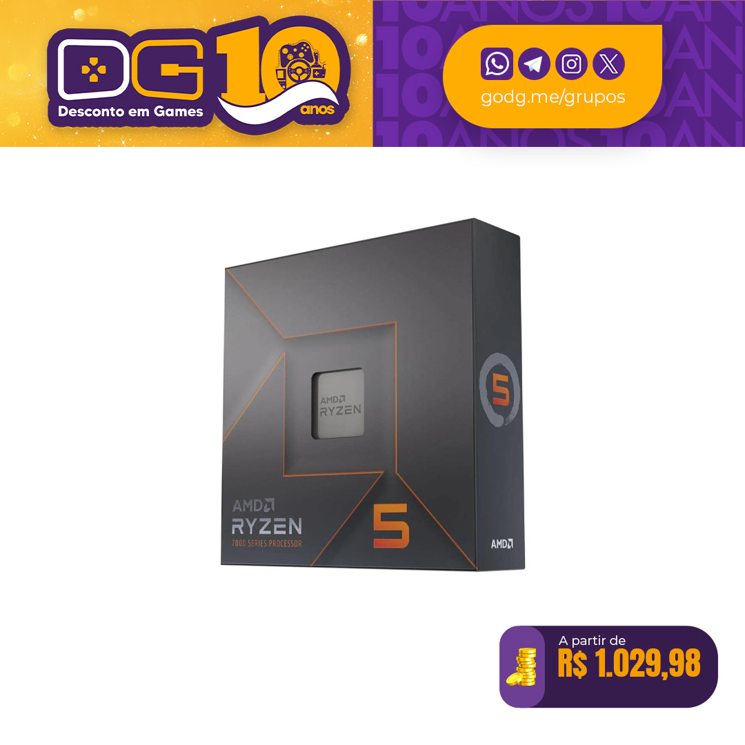  Processador AMD Ryzen 5 7600X - AM5