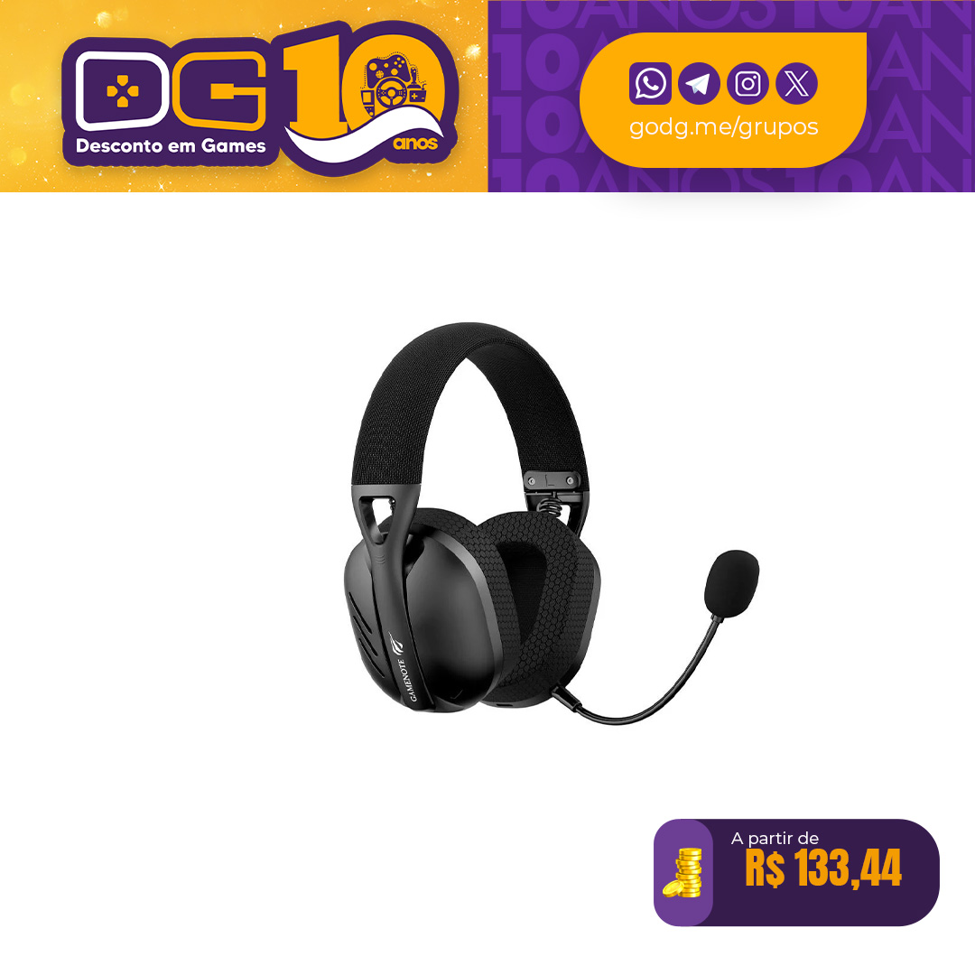 Headset Gamer Sem Fio Havit Fuxi H3