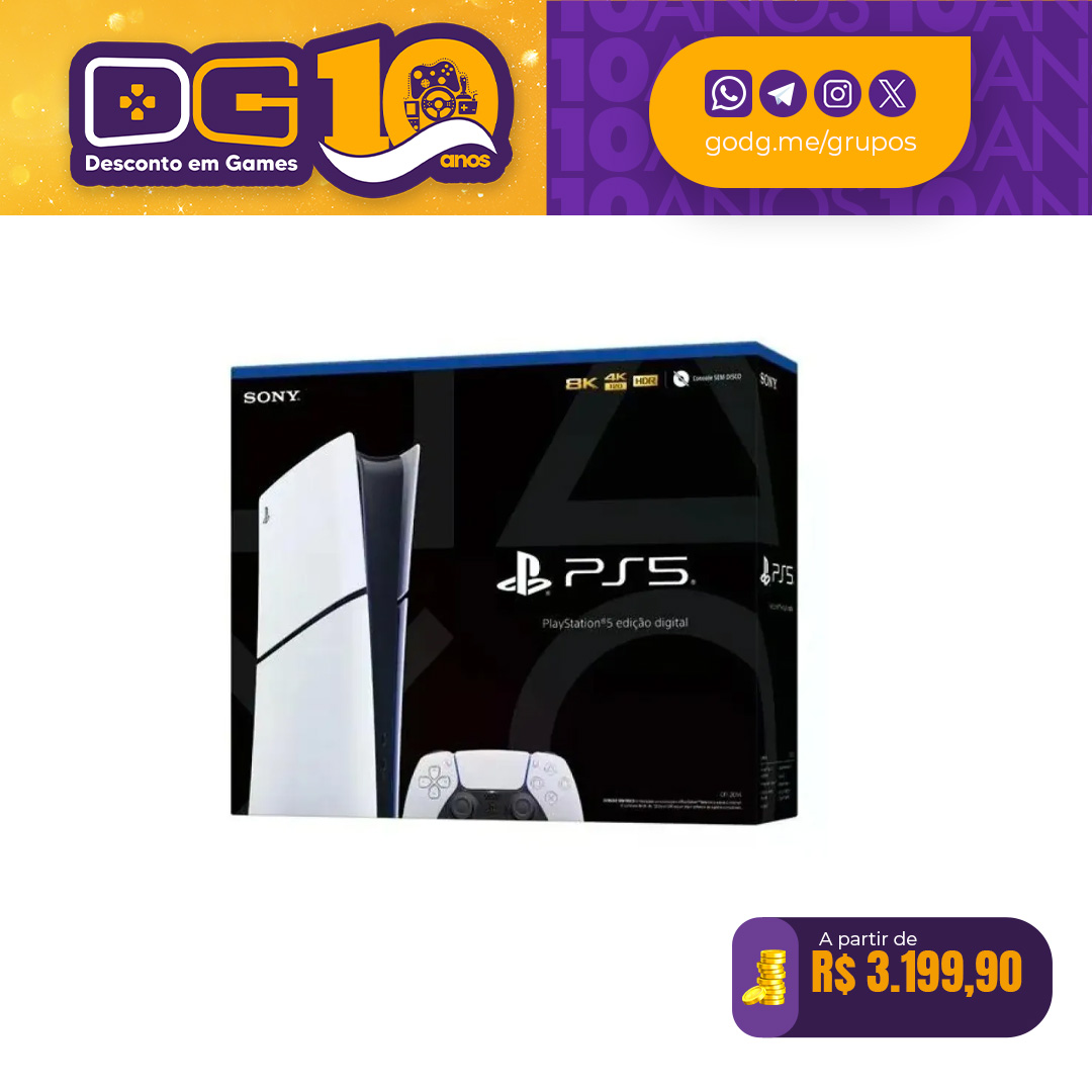 Console PlayStation 5 Slim Edição Digital
