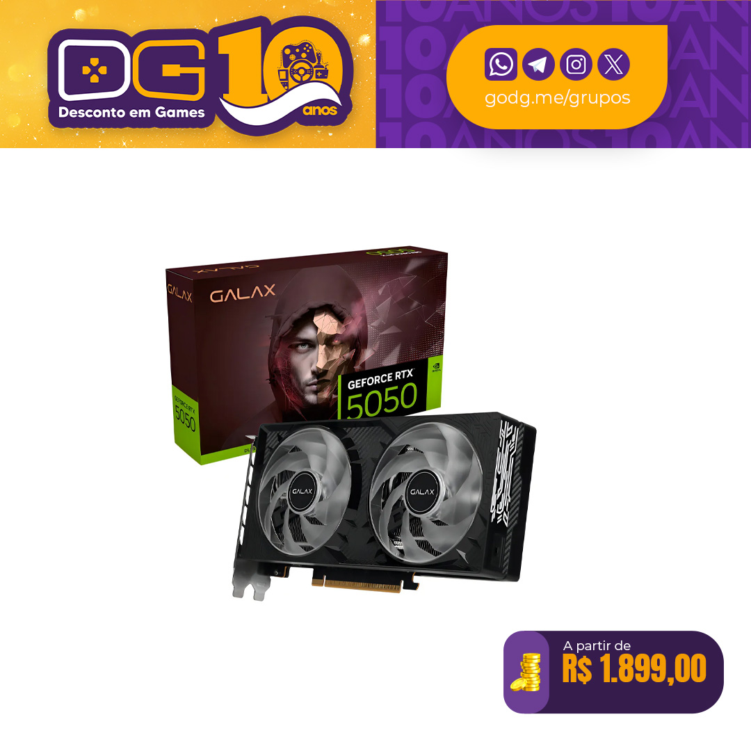 Placa De Vídeo RTX 5050 8gb Galax
