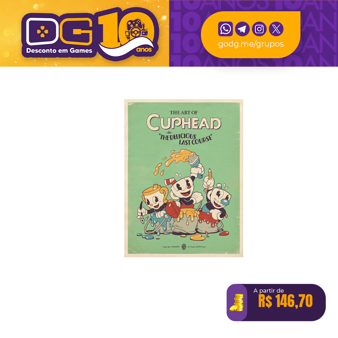  Livro The Art of Cuphead: The Delicious Last Course 
