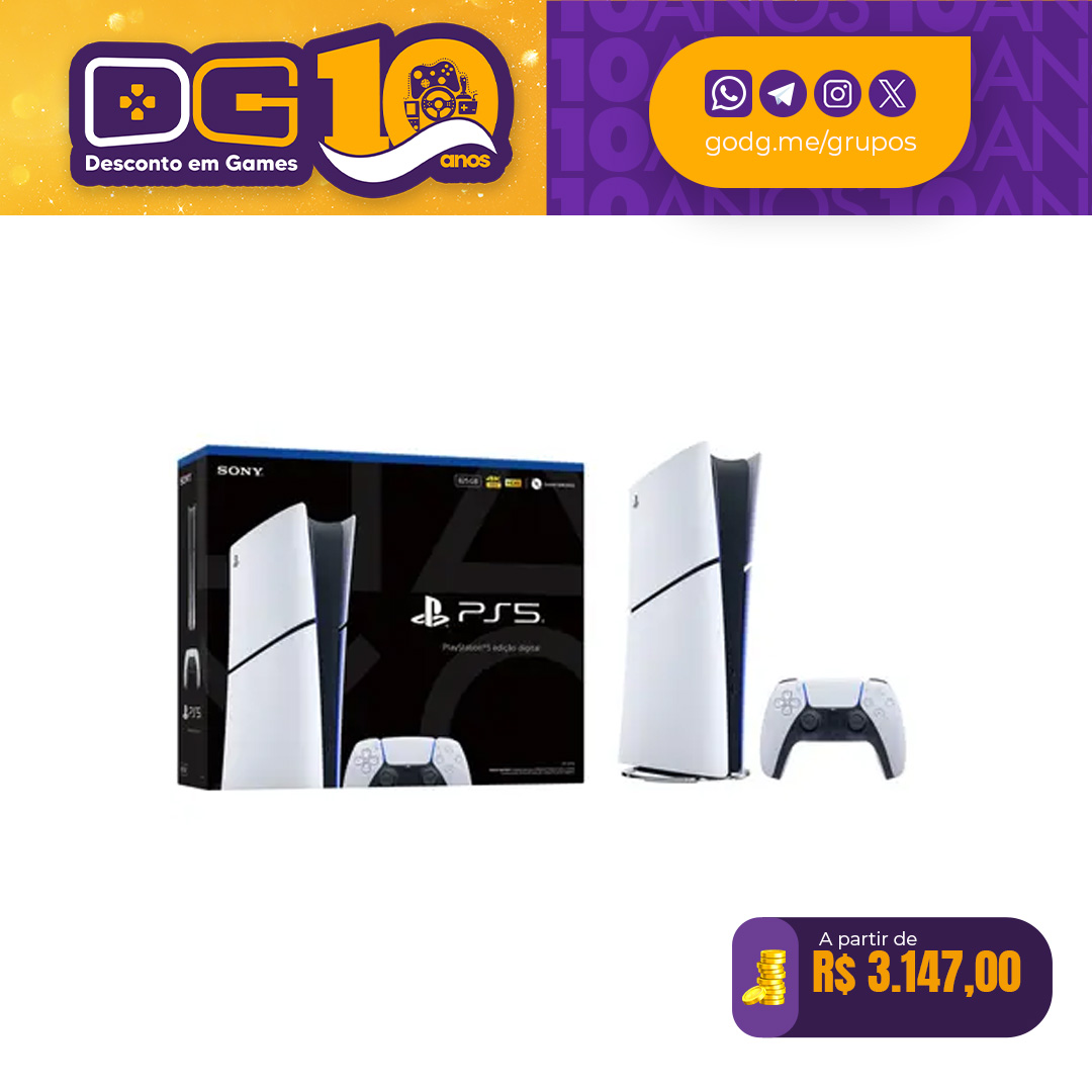 Console PlayStation 5 Slim Edição Digital