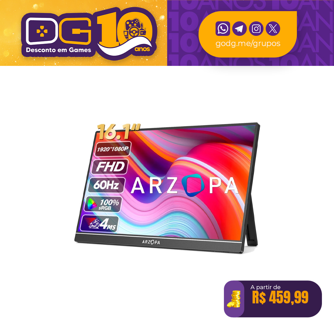 Monitor Portátil ARZOPA A1 16.1 