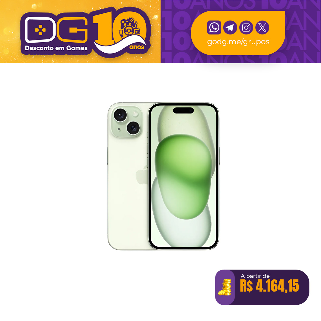 Apple iPhone 15 (256GB) - Verde