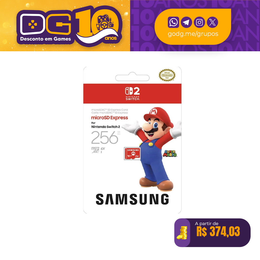 Cartão microSD Express 256GB Samsung