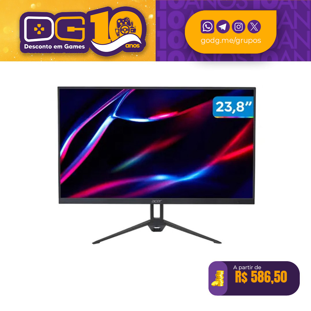 Monitor Acer Gamer Nitro KG243Y FHD 23.8