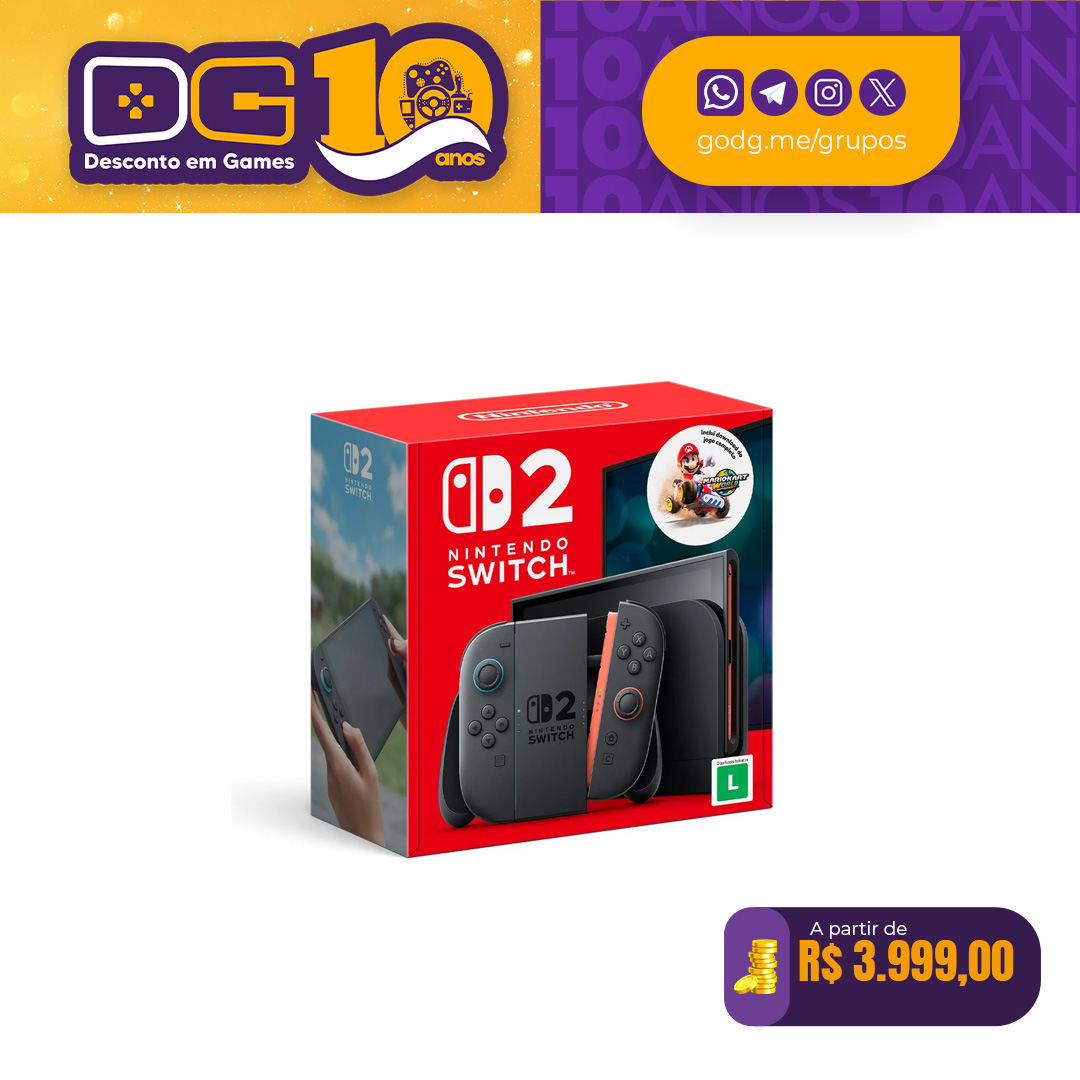 Bundle Nintendo Switch 2 + Mario Kart World - Modelo Nacional