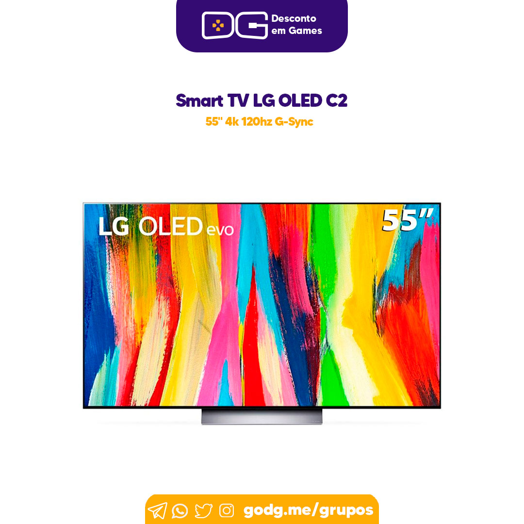 Smart TV LG OLED C2 55" 4k 120hz G-Sync 